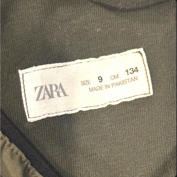 Zara Boys Olive Green Joggers Size 9 - Picture 4 of 4